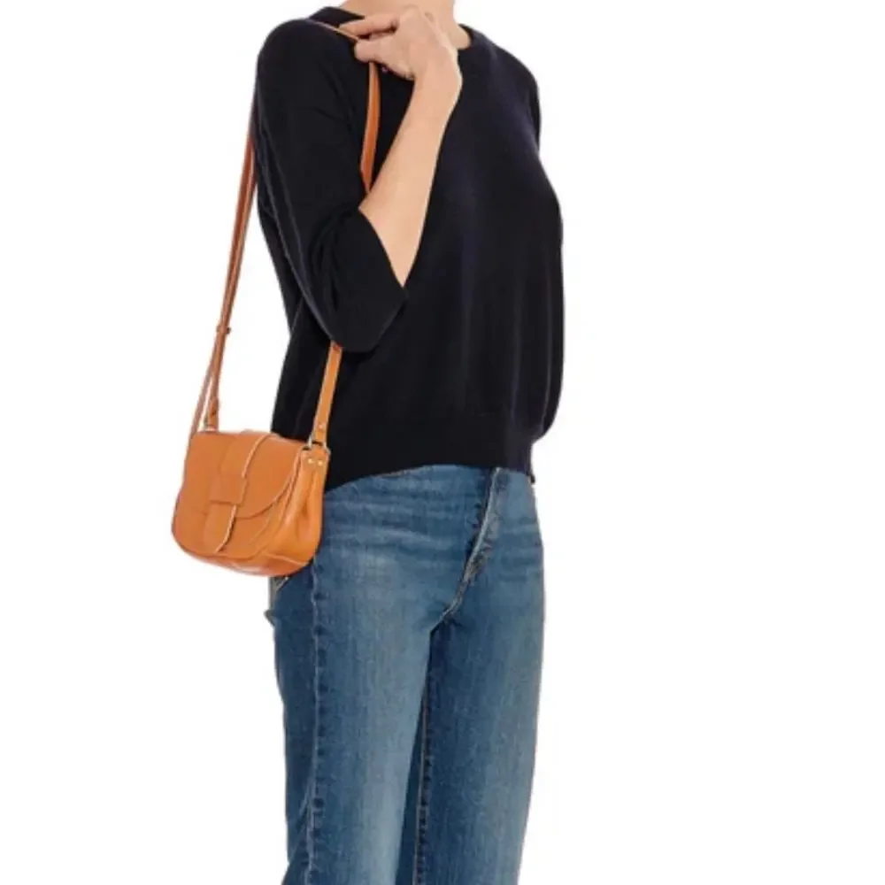 Il Bisonte Fausta Small Caramel Leather Crossbody Bag - Picture 3 of 8